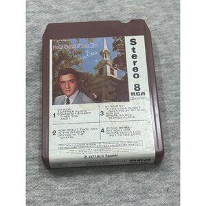 Elvis Presley 8 Track How Great Thou Art Record Lebel 1977
